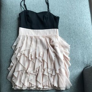 H&M Pink and Black Cocktail Dress